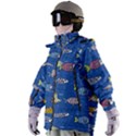 Sea Fish Blue Submarine Animal Women s Zip Ski and Snowboard Waterproof Breathable Jacket View2
