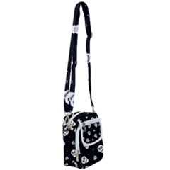 Skull Pattern Shoulder Strap Belt Bag