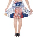 Independence Day United States Of America Velvet High Waist Skirt View2