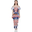 Independence Day United States Of America Bardot Ruffle jumpsuit View1