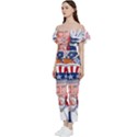 Independence Day United States Of America Bardot Ruffle jumpsuit View2