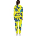 Sheets Pattern Picture Detail Cropped Zip Up Lounge Set View2