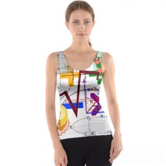 Mathematics Formula Physics School Women s Basic Tank Top