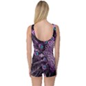 Purple Peacock One Piece Boyleg Swimsuit View2
