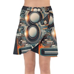 Technology Robot Internet Processor Wrap Front Skirt