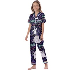 Experience Feeling Clothing Self Kids  Satin Short Sleeve Pajamas Set