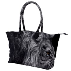Angry Male Lion Wild Animal Canvas Shoulder Bag