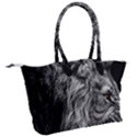 Angry Male Lion Wild Animal Canvas Shoulder Bag View2