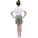 Abstract Art Tropical Leaves Kids  Tennis Skirt View2