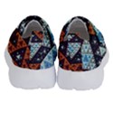 Fractal Triangle Geometric Abstract Pattern Kids  Velcro No Lace Shoes View4