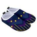 Line Square Pattern Violet Blue Yellow Design Kids  Sock-Style Water Shoes View3