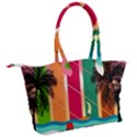 Digital Graphic Clip Art Beach Canvas Shoulder Bag View2