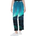 Aurora Borealis Mountain Reflection Women s Pants  View1
