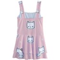 Cute Cat Cartoon Doodle Seamless Pink Pattern Kids  Layered Skirt Swimsuit View2