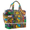 Dead Dancing Bears Grateful Dead Pattern Sports Shoulder Bag with Shoes Compartment View1