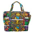 Dead Dancing Bears Grateful Dead Pattern Sports Shoulder Bag with Shoes Compartment View2