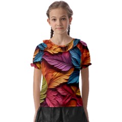 Autumn Kids  Frill Chiffon Blouse