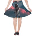 Astronaut Moon Space Nasa Planet Velvet High Waist Skirt View2