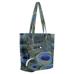 Peacock Feathers Details Everyday Shoulder Bag With Pouch Bag