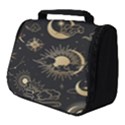 Asian Seamless Pattern With Clouds Moon Sun Stars Vector Collection Oriental Chinese Japanese Korean Full Print Travel Pouch (Small) View1