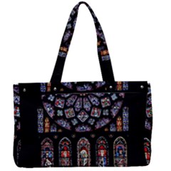 Chartres Cathedral Notre Dame De Paris Stained Glass Canvas Work Bag