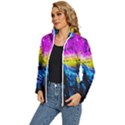 Night Skiing Colored Dead Grateful Lights Mountain Women s Puffer Bubble Jacket Coat View2