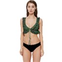Grass Nature Meadow Low Cut Ruffle Edge Bikini Top View1