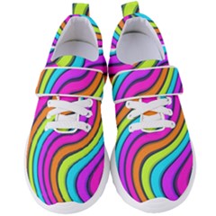 Swirl Twirl Design Pattern Waves Women s Velcro Strap Shoes