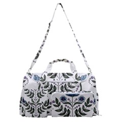 Flower Seamless Pattern Victorian Sports Gym Duffle Bag With Shoe Compartment