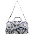 Flower Seamless Pattern Victorian Sports Gym Duffle Bag with Shoe Compartment View1