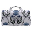 Flower Seamless Pattern Victorian Sports Gym Duffle Bag with Shoe Compartment View2