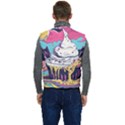 Dessert Chocolate Cream Men s Button Up Puffer Vest	 View4