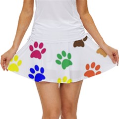 Pawprints Paw Prints Paw Animal Women s Skort