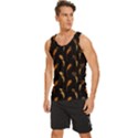 Abstract Art Pattern Warm Colors Men s Wide Collar Tank Top View2