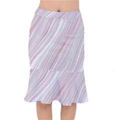 Marble Texture Marble Painting Short Mermaid Skirt