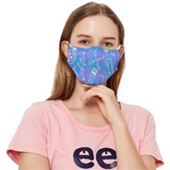 Background Abstract Texture Pattern Fitted Cloth Face Mask (adult)
