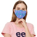 Background Abstract Texture Pattern Fitted Cloth Face Mask (Adult) View1