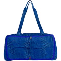 Blue Wave Abstract Texture Seamless Multi Function Bag