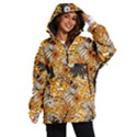 Leaf Yellow Point Flower White Women s Ski and Snowboard Waterproof Breathable Jacket View1