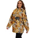 Leaf Yellow Point Flower White Women s Ski and Snowboard Waterproof Breathable Jacket View3