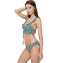 Illustration Pattern Seamless Low Cut Ruffle Edge Bikini Set View2