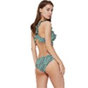 Illustration Pattern Seamless Low Cut Ruffle Edge Bikini Set View3
