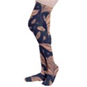 Background Pattern Leaves Texture Thigh High Stockings View3