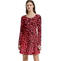 Drops Water Drop Trypophobia Long Sleeve Velour Skater Dress View1