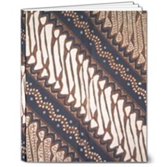 Batik Indonesian Culture Indonesia Authentic 8  X 10  Hardcover Notebook