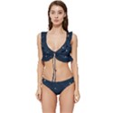 Space Nasa Galaxy Low Cut Ruffle Edge Bikini Set View1