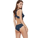 Space Nasa Galaxy Low Cut Ruffle Edge Bikini Set View3