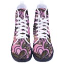 Pink Browning Deer Glitter Camo Kid s High-Top Canvas Sneakers View1