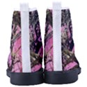 Pink Browning Deer Glitter Camo Kid s High-Top Canvas Sneakers View4