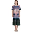 Wind Giants At Twilight Women s Cotton Short Sleeve Nightgown View1